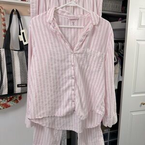 Victoria’s Secret Long Sleeve/Pant Pajama Set - size Large